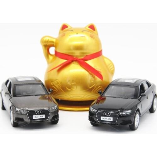 1:32 FAW-Volkswagen original AUDI Audi A4L car Pull back sound and light car model Decoration