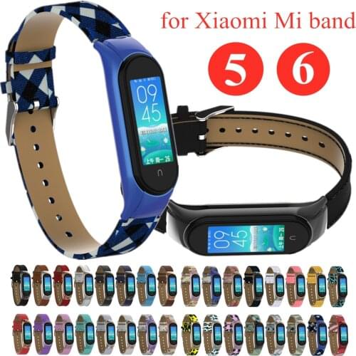 Strap for Xiaomi Mi Band 5 Bracelet PU Leather Wrist Strap for Mi Band 5 Colorful Wristbands Miband 5 NFC Pulseira Accessories