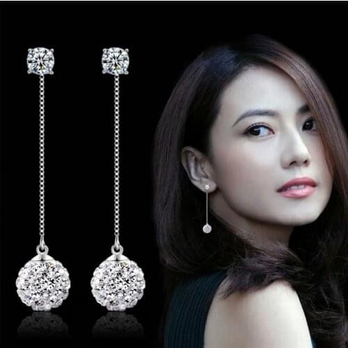 New 925 Sterling Silver Earrings water drop earrings sweet design, present birthday party gifts for girls