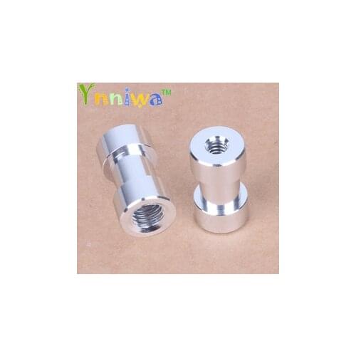 50pcs/lot 1/4" to 3/8" Female Screw Convert Adapter Screw Spigot Stud for Tripod Flash Light Stand