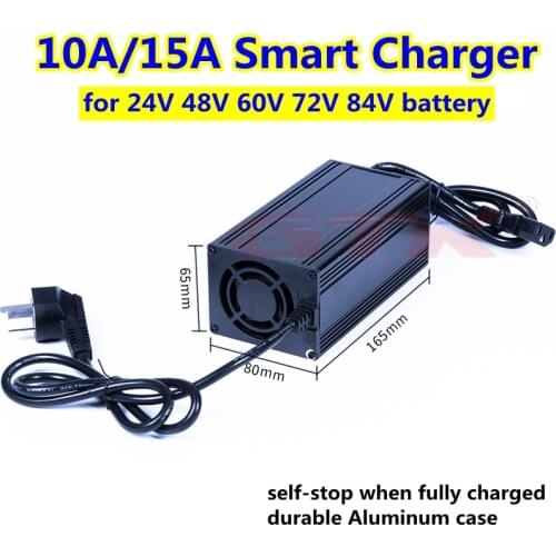 GTK 60V 72V 84V 10A 15A quick smart Charger for Lifepo4 Li ion LTO battery pack 60V 72V 84V lithium battery Charger