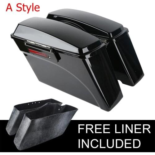 Motorcycle Hard Saddlebags Saddle Bag Lid Top Rail Guard For Harley Road King Street Glide Ultra Electra Glide 1994-2013 2012