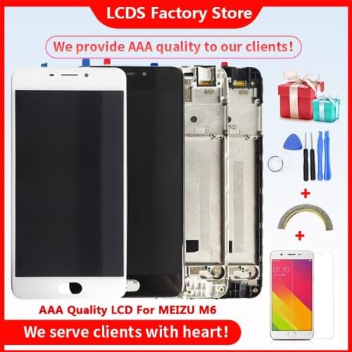 5.2" AAA Quality LCD For MEIZU M6 Lcd With Frame Display Screen Touch Screen For MEIZU M6 LCD Display Screen