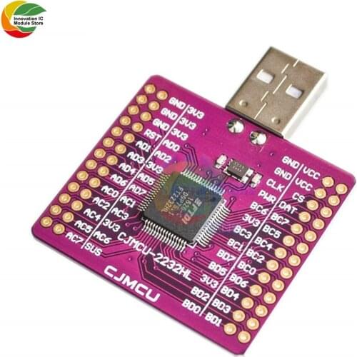 Ziqqucu USB to FIFO SPI I2C IIC JTAG RS232 FT2232HL USB to UART Board Dual Channel Module CJMCU-2232HL External Memory
