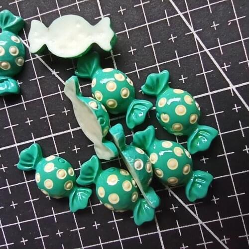 1pcs/lot resin flat back blue dot candy 21mm simulation of food Cabochon Scrapbook DIY phone decoration