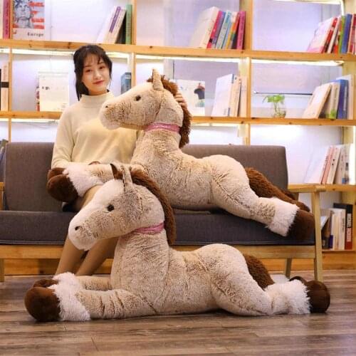 1pc 90cm/120cm Kawaii Unicorn Plush Toys Giant Stuffed Animal Horse Toys for Children Soft Doll Home Decor Lover Birthday Gift