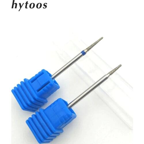 HYTOOS 2Pcs Rotary Burr Nail Drill Bit 3/32" Rotary Burr Manicure Cutters Nail Drill Accessories Nail Mills Tool S22