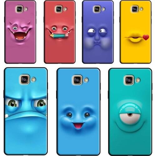 3D funny face Cute Case For Samsung Galaxy J1 J3 J5 J7 A3 A5 2016 2017 J2 Core J4 J6 Plus J8 A6 A7 A8 A9 2018