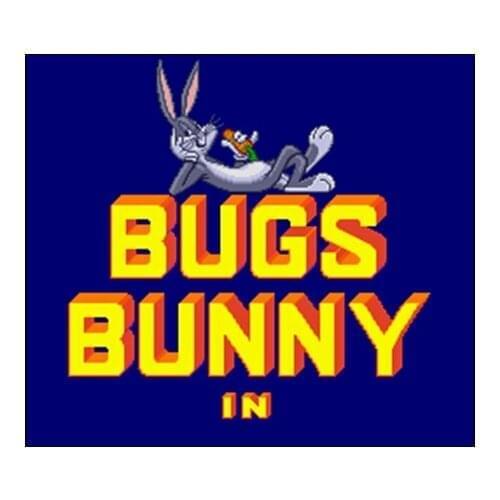 Bugs Bunny - Rabbit Rampage NTSC Version 16 Bit 46 Pin Big Gray Game Card For USA Game Players