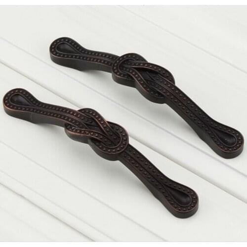 96mm Dresser Drawer Handles Pull Antique Copper Kitchen Cabinet Handle Pull Hardware Europen Furniture Handles