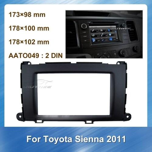Car Fascia Radio Auto Multimedia fascia For TOYOTA SIENNA 2011Car DVD Player Audio Frame Kit CD Track Fascist Frame Table Panel