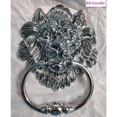 1pcs12cm Large Antique Lion Doorknocker Door Knocker Lionhead Doorknockers Lions Home Decor wooden door knocker