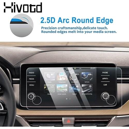 For Skoda Rapid Kamiq Scala Bolero VW Polo 2020 Accessories Car Navigation Film GPS Tempered Glass Screen Protection Film Parts