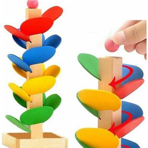 Leaf Tower Ball Game Color Disassembly Disassembly Toys Ball Childrens Educational Game Assembly Wooden