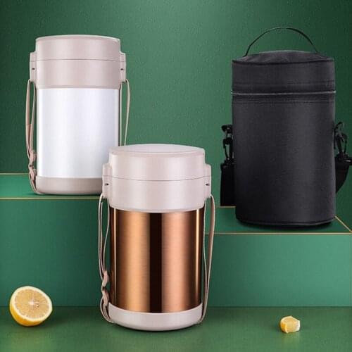 304 Stainless Steel Insulated Lunch Box, Sealed Fresh-Keeping Insulated Box, Three-Layer Leak-Proof Lunch Box