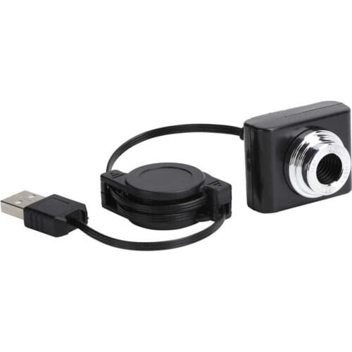 Webcam Clip-on USB2.0 Camera with Retractable Cable 640 x 480 Resolution Imaging Equipment