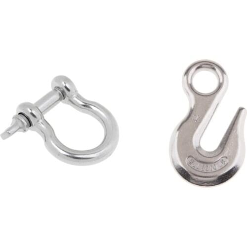 3/8 "winch Cable Eye Hook Trailer W / 8mm Anchor Pin Anchor Shackle