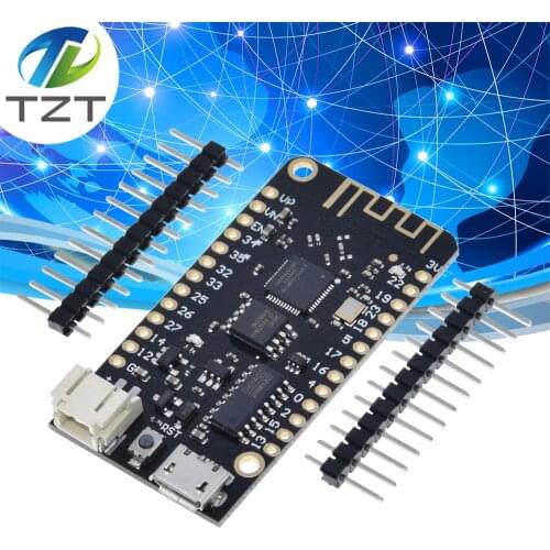 LOLIN32 Wifi Bluetooth Development Board Antenna ESP32 ESP-32 REV1 CH340 CH340G MicroPython Micro USB Lithium Battery Interface