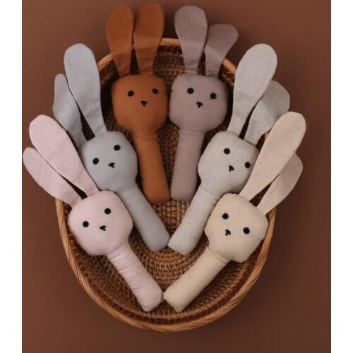 Baby Hand Bells Rattles Soft Plush Shaking Toys Newborn Early Educational Toy