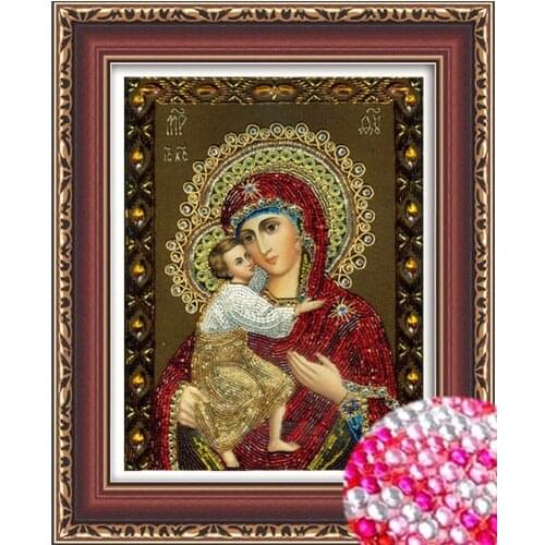 New Diy Diamond painting Cross stitch kit Madonna and Prince 30x40cm Diamond embroidery crystal painting full diamond c picture