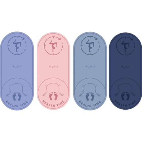 Non-slip TPE Yoga Pilates Mat, Soudproof Jump Skipping Rope Mat, Sound Proof Exercise Fitness Mat Pad for Home Knee Protection