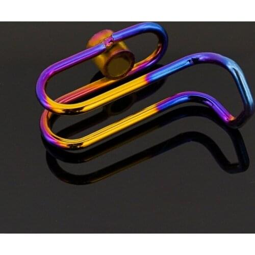 New Motorcycle Electric Scooter Stainless Steel Hook Motorcycle Modification Accessories Burnt Titanium New Front Hook Universal