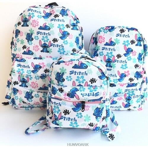 Disney Girls Boys Schoolbag Students Stitch Laptop Backpack Kids School Bags For Teenage Girls Women Backpacks Mochila Escolar