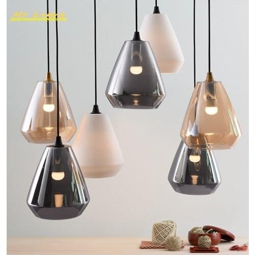 Modern Glass LED Pendant Lights Lighting Living Room Dinning Room Loft Pendant Lamp Kitchen Hanging Lamps Home Decor Luminaries