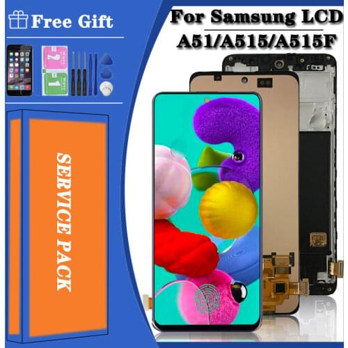 Super AMOLED For Samsung Galaxy A51 A515 LCD Display A515F/DS A515FD A515 LCD Display Touch Screen Replacement A515F Display