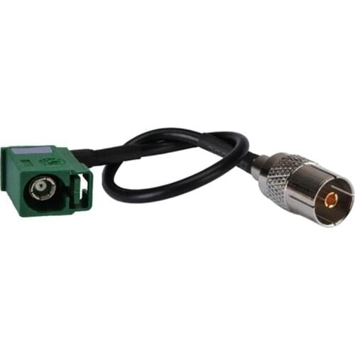 Superbat TV Female Straight to Fakra Jack "E"Right Angle Pigtail Cable RG174 15cm RF Coaxial Cable