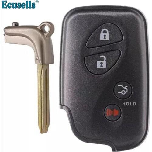 Smart 3+1 button Remote Key FSK312MHz-5290-ID74-WD03 WD04 For Lexus Crown 2010-2013 Emergency Key TOY48