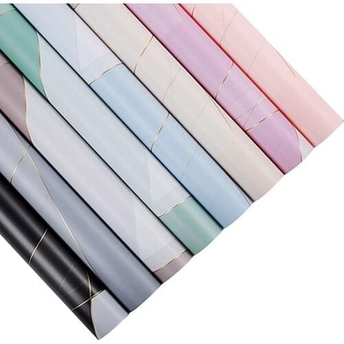20 Sheets Floral Wrapping Scrapbooking Paper Korean Style Half Transparent Gift Decorative Flower Bouquet Paper Package Supplies