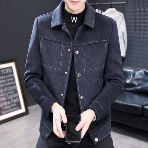 2021 Women Autumn New Fashion Short Casual Woolen Coats Female Korean Slim Wool Jackets Mens Solid Color Warm Overcoats O247