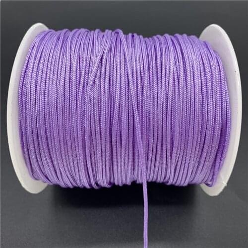 0.5/0.8/1.0/1.5mm Light Purple Nylon Cord Thread Chinese Knot Macrame Cord Bracelet Braided String For Shamballa Rope