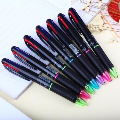 1PCS Creative New 4 Ink Color Creative Ball-Point Pen Ballpoint Pen Office Business Ball Pen Student Gift