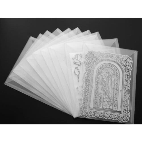 10Pcs/Lot 9.4*7inch Large Stamps And Dies Storage Pockets Organizer Pocket with PVC Clear Sleeves Die Case Refill Kit Scrapbook