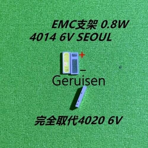 1000PCS/Lot SEOUL SMD LED 4014 6V 1W Cool White Replace 4020 For TV Backlight