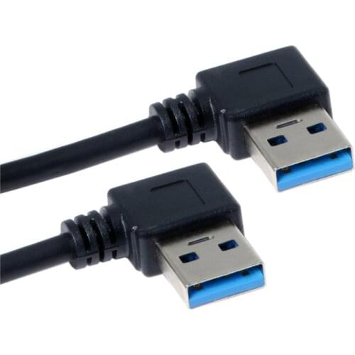 20CM 90 Degree right angle USB 3.0 male to right angle USB 3.0 male cable for PC hardisk