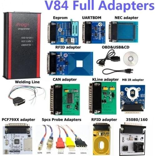 2021 Hot Sale Iprog Pro 11 Adapter Full Newest V84 Iprog+ Prog Support IMMO+Mileage Correction+Airbag Reset Till Year 2019 Iprog