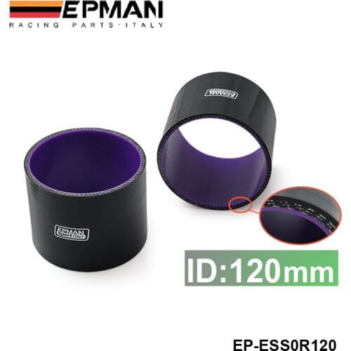 4.72"120mm 4-Ply Silicone Intercooler Turbo Intake Pipe Coupler Hose BLACK For VW Passat b5 EP-ESS0R120