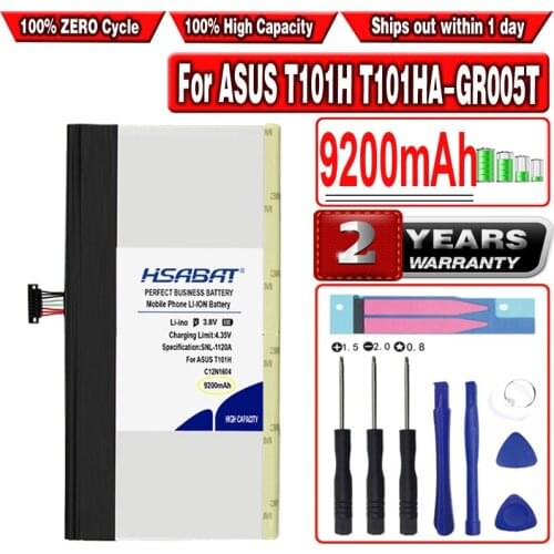 HSABAT 9200mAh C12N1604 Battery for ASUS T101H T101HA-GR005T T101HA-3D B102067-0001 tablet