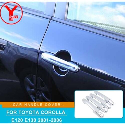 Door Handle Accessories For Toyota Corolla E120 E130 2001 2002 2003 2004 2005 2006 Tuning Car Interior Molding Trim Cover YCSUNZ