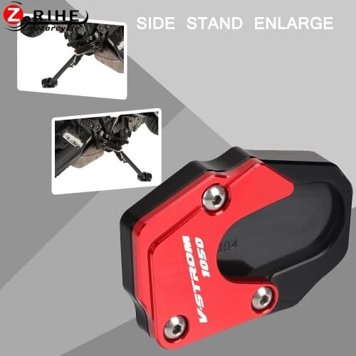 For SUZUKI V-STROM 1050XT 2019-2021 Motorcycle Side Stand Enlarge Plate Kickstand Extension For SUZUKI V-STROM 1050 2019 20-2021
