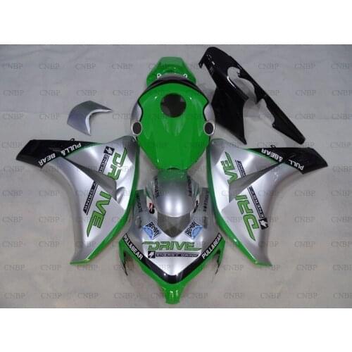 Fireblade 2008 - 2011 Motorcycle Fairing CBR1000 RR 2008 Fairings CBR1000RR 2009 Green Silver Fairing