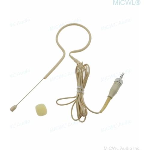Beige Black Single Earset Hook Headset Microphone For Sennheiser Mic G2 G3 G4 Wireless BeltPack Transmitter 3.5mm Lock
