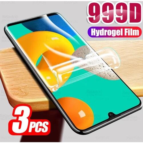 3pcs For Samsung Galaxy M32 Hydrogel Film Full Curved For SamsungM32 M 32 M325F 6.4" Phone Screen Protector Not Tempered Glass