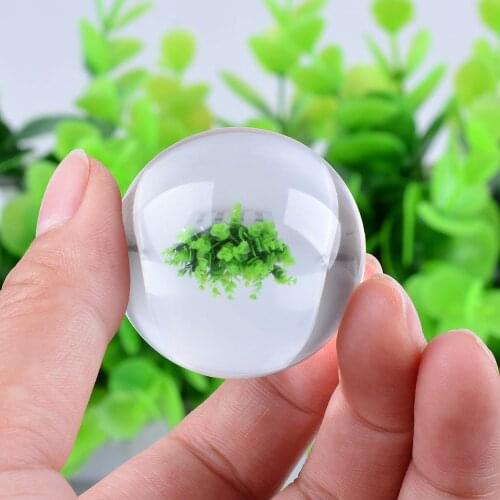 Hot Sale 35mm Asian Rare Natural Quartz Pure Clear Glass Crystal Healing Ball Sphere Home Decoration