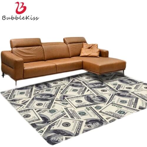Bubble Kiss Personalized Carpets For Bedroom Soft Dollars Pattern Home Bedside Rugs Decor Home Entrance Corridor Anti-Slip Mats