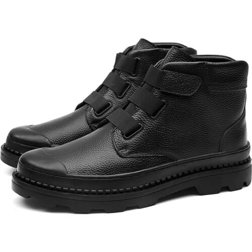 New Fashion Sneakers Mens High Help Casual Shoes Comfortable Non-slip Shoes Brand High Top Buckle Sets of Feet Men Shoes