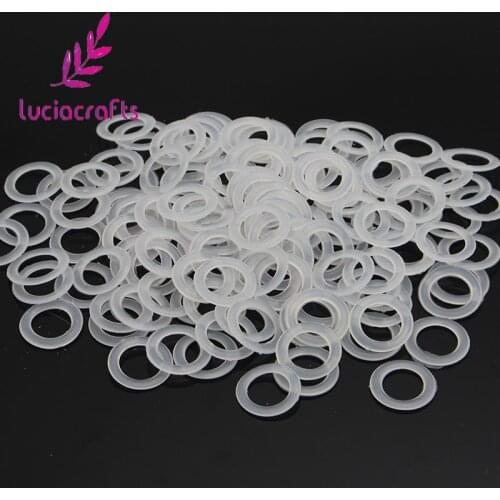 Lucia crafts 21mm white plastic Hook bag circle plastic circle DIY car seat cushion Handbag Accessories 200pcs/lot J0143